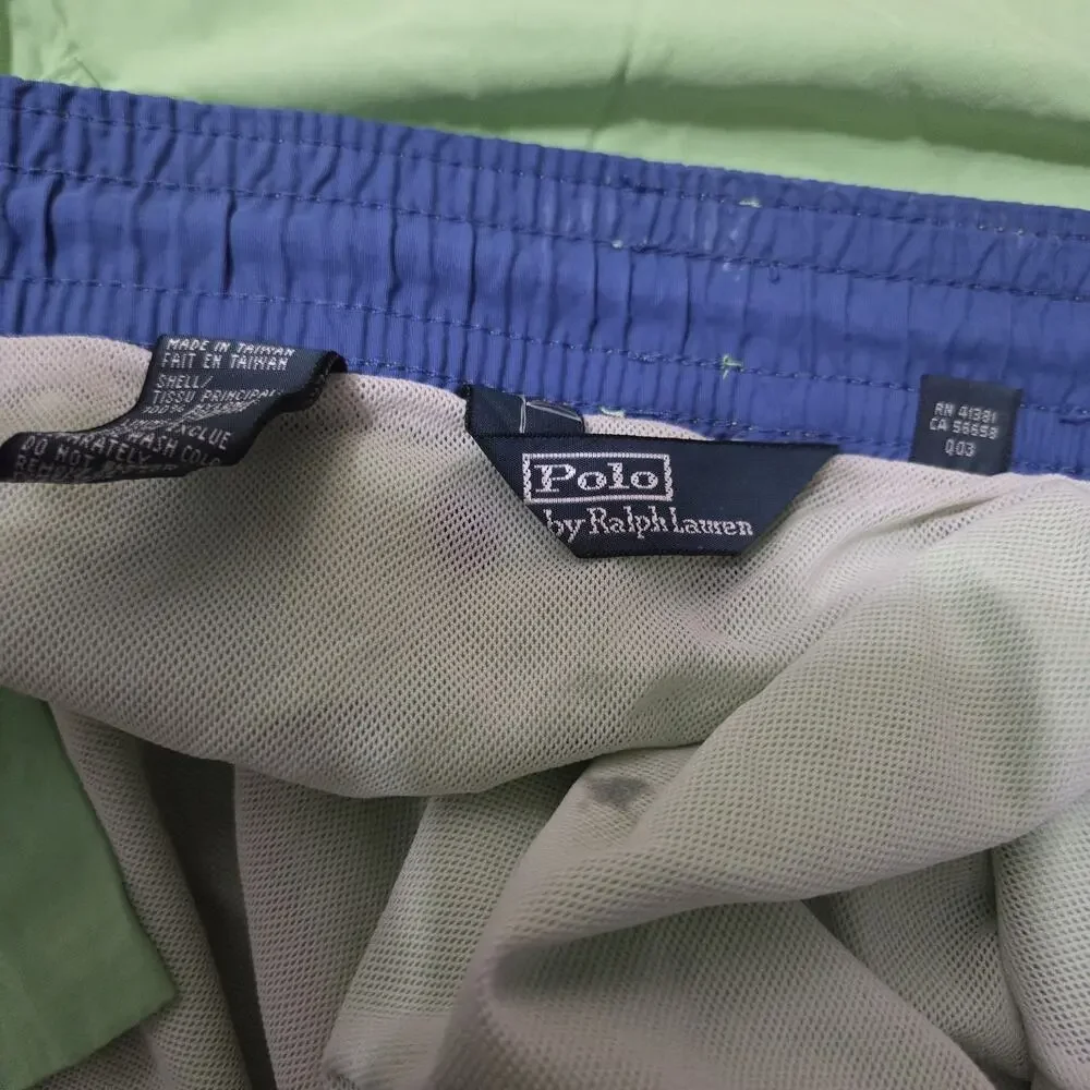 Polo Ralph Lauren Men's Large Swim Trunks Mint Green Board Shorts Pony Logo L